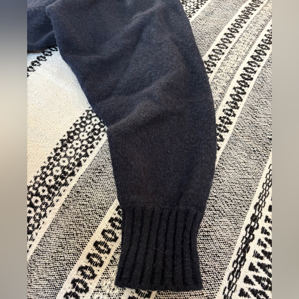 Raey Women's Navy Blue Cotton/Wool/Cashmere Blend Crew Oversized Sweater Size M - Picture 3 of 13